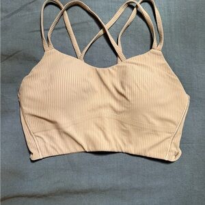 Lululemon Like A Cloud Ribbed Longline light support bra sz 8 C/D cup